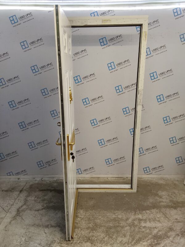 Brand New White Composite Front Door 910mm x 2145mm (Reduce To 2120mm) ND16 - Image 3