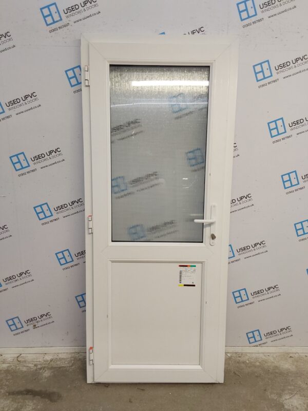 Brand New White Upvc Back Door 840mm x 2015mm ND71 - Image 2