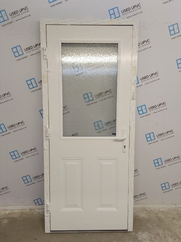 Brand New White Composite Back Door 910mm x 2100mm C1ND23 - Image 2