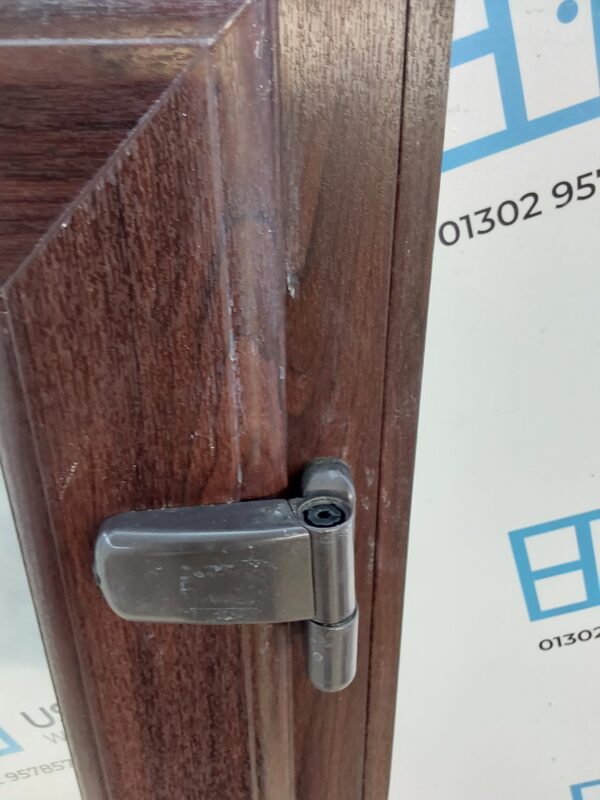 Used Rosewood Upvc Back Door 850mm x 2035mm (Reduce To 835mm) 0641 - Image 9