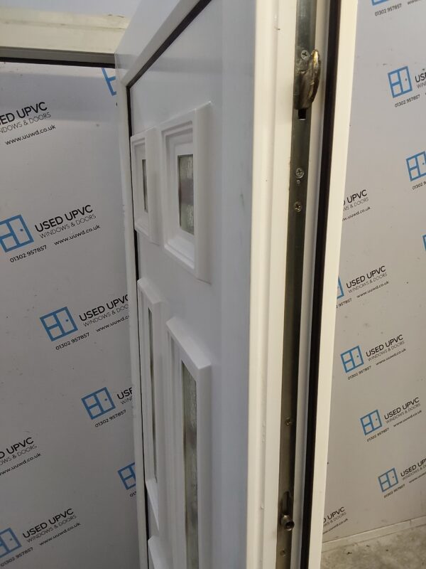 Used White Upvc Back Door And Side Panel 1365mm x 2035mm (reduce to 2010mm) DS003 - Image 7