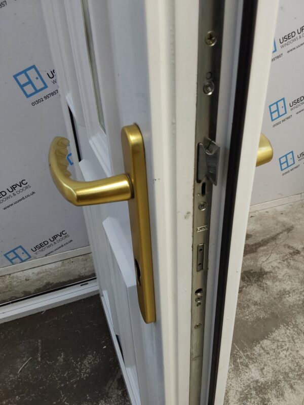 Used White Upvc Back Door And Side Panel 1365mm x 2035mm (reduce to 2010mm) DS003 - Image 8