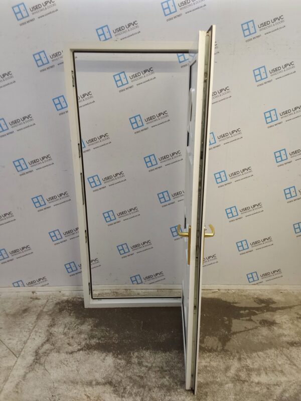 Used White Upvc Back Door 910mm x 2010mm (Reduce To 885mm) 0607 - Image 3