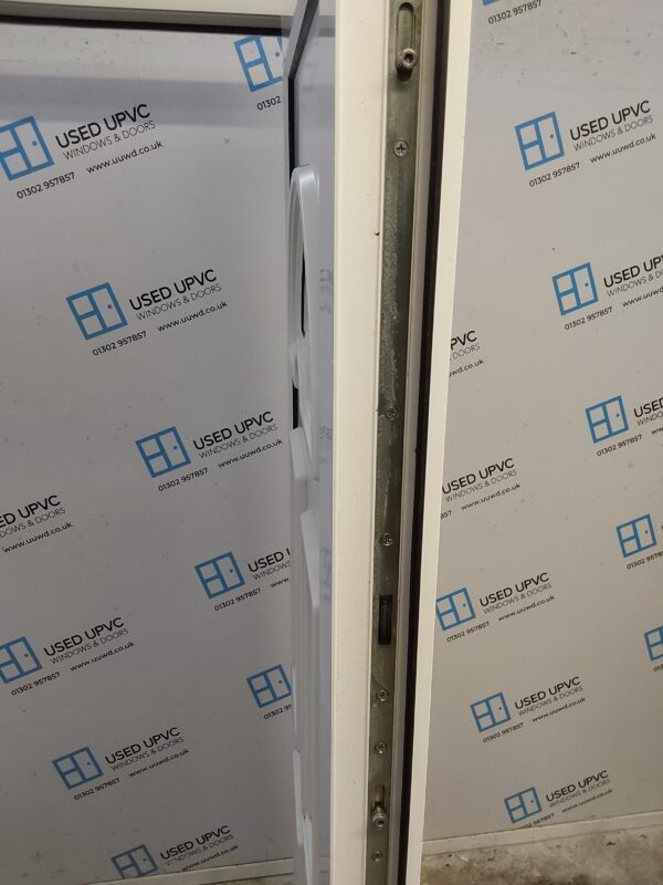 Used White Upvc Back Door 910mm x 2010mm (Reduce To 885mm) 0607 - Image 4
