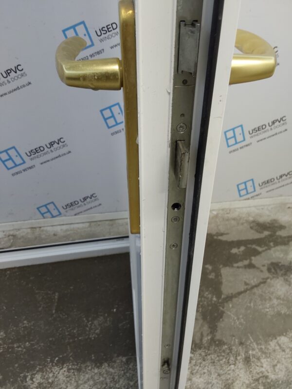 Used White Upvc Back Door 910mm x 2010mm (Reduce To 885mm) 0607 - Image 5