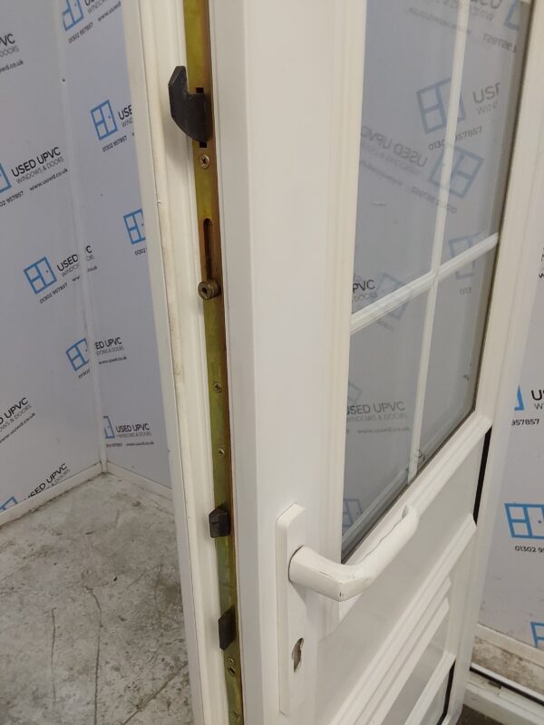 Used White Upvc Back Door 840mm x 2110mm 0458 - Image 6