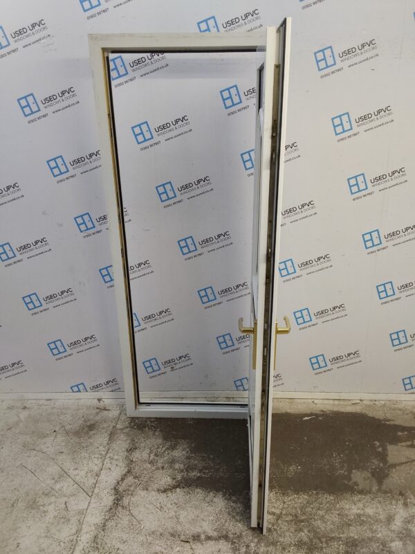 Used White Upvc Front Door 825mm x 2045mm 0453 - Image 3