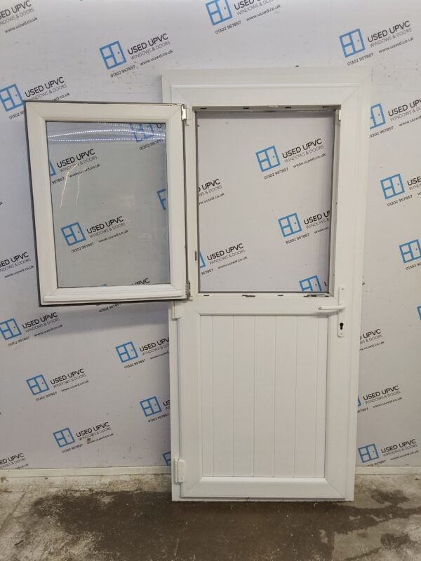 Used White Upvc Back Stable Door 905mm x 2045mm (Reduce To 2020mm) 0354 - Image 5