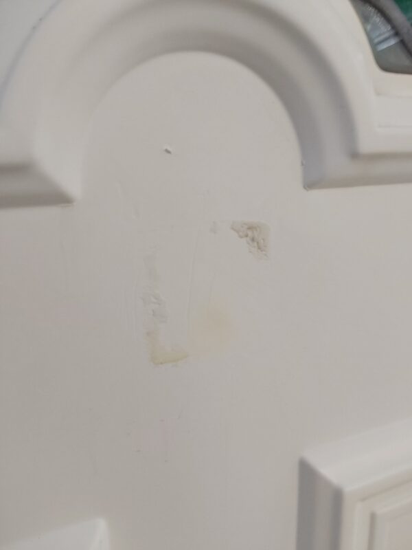 Used White Upvc Back Door 830mm x 2055mm (reduce to 790mm) 0426 - Image 5