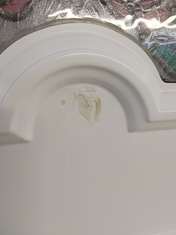 Used White Upvc Back Door 830mm x 2055mm (reduce to 790mm) 0426 - Image 4