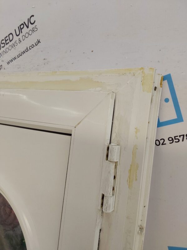 Used White Upvc Back Door 830mm x 2055mm (reduce to 790mm) 0426 - Image 6