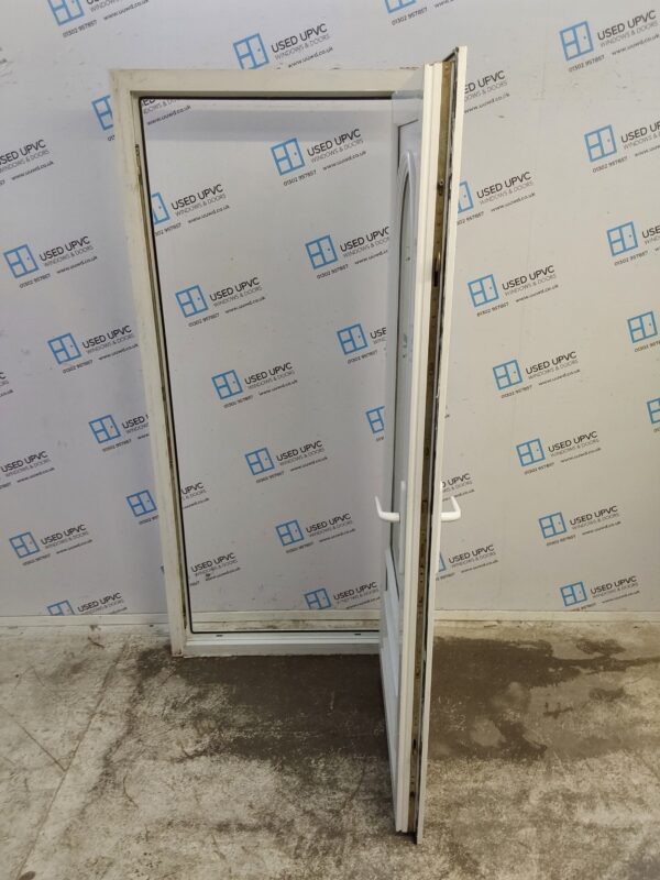 Used White Upvc Back Door 895mm x 2015mm 0627 - Image 3