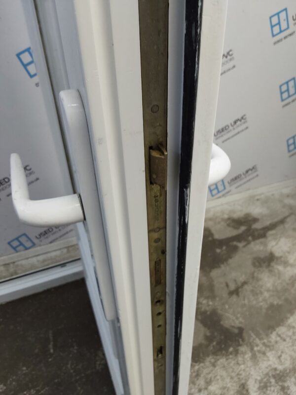 Used White Upvc Back Door 895mm x 2015mm 0627 - Image 8