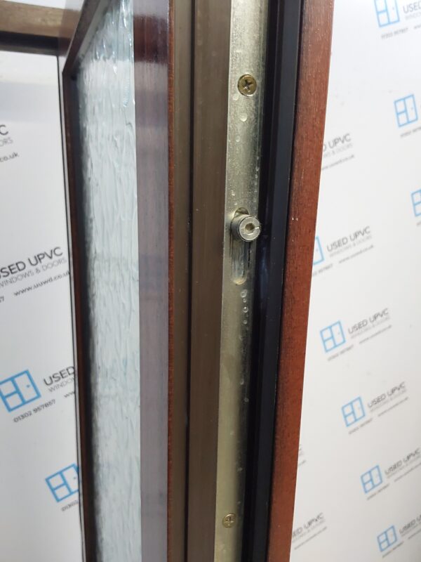 Used Woodgrain Upvc Back Door 850mm x 2055mm 0450 - Image 5