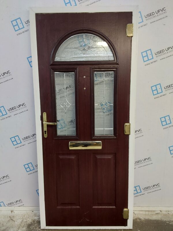 Used Brown Composite Front Door 915mm x 2070mm 0365 - Image 2