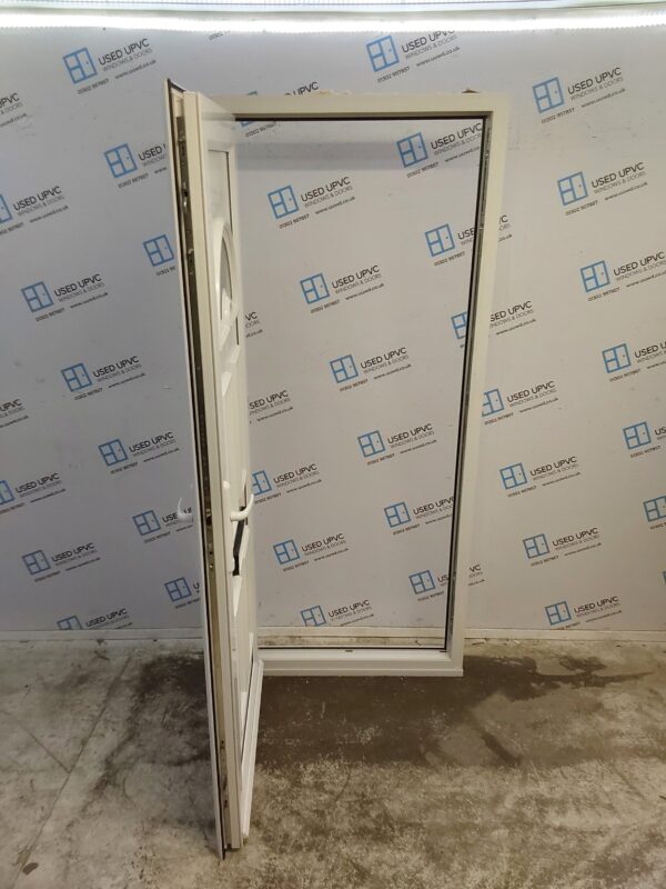 Used White Upvc Front Door 900mm x 2085mm 0125 - Image 3