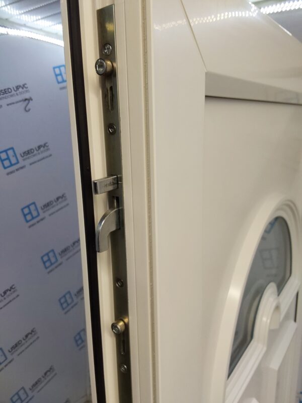 Used White Upvc Front Door 900mm x 2085mm 0125 - Image 5