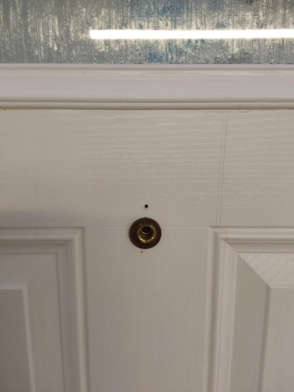 Used White Composite Front Door 900mm x 1975mm (Reduce To 880mm) C6048 - Image 8