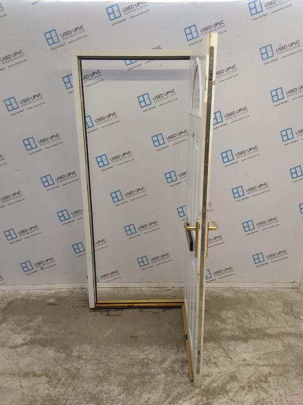 Used White Composite Front Door 900mm x 1975mm (Reduce To 880mm) C6048 - Image 3