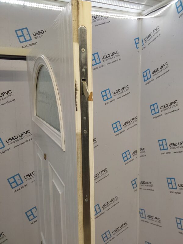 Used White Composite Front Door 900mm x 1975mm (Reduce To 880mm) C6048 - Image 4