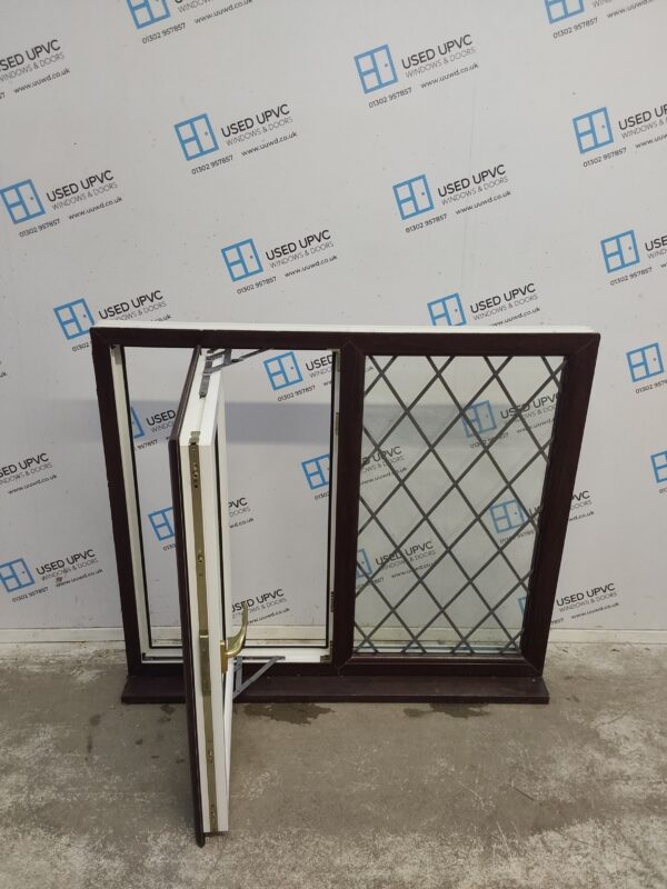 Used Rosewood Upvc Window 1190mm x 1045mm LW0113 - Image 2