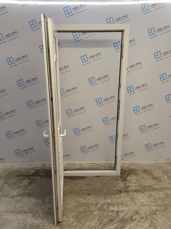Used White Upvc Back Door 940mm x 2020mm (Reduce To 920mm) 0430 - Image 3