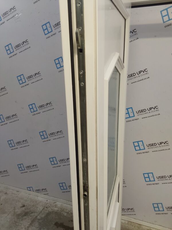 Used White Upvc Back Door 940mm x 2020mm (Reduce To 920mm) 0430 - Image 4