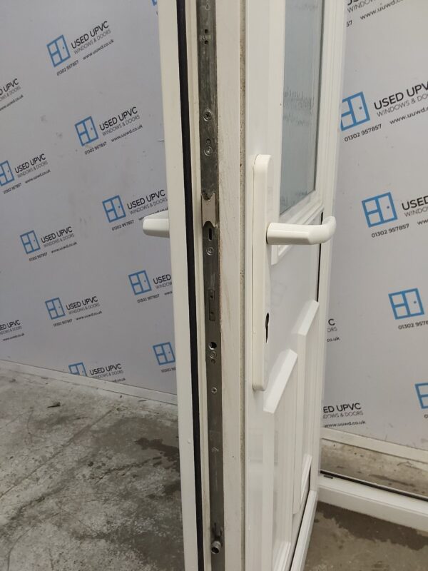 Used White Upvc Back Door 940mm x 2020mm (Reduce To 920mm) 0430 - Image 5