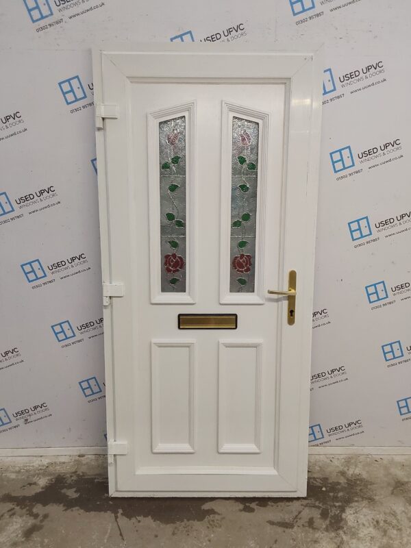 Used White Upvc Front Door 925mm x 1990mm 0456 - Image 2