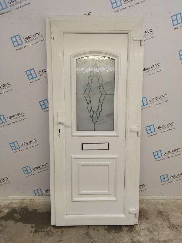 Used White Upvc Front Door 900mm x 2040mm 0672 - Image 2