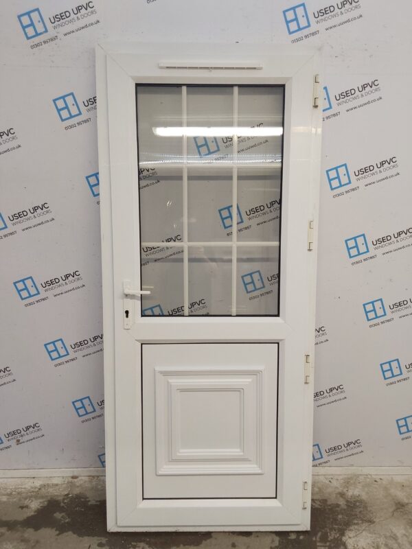 Used White Upvc Back Door 900mm x 2060mm 0041 - Image 2