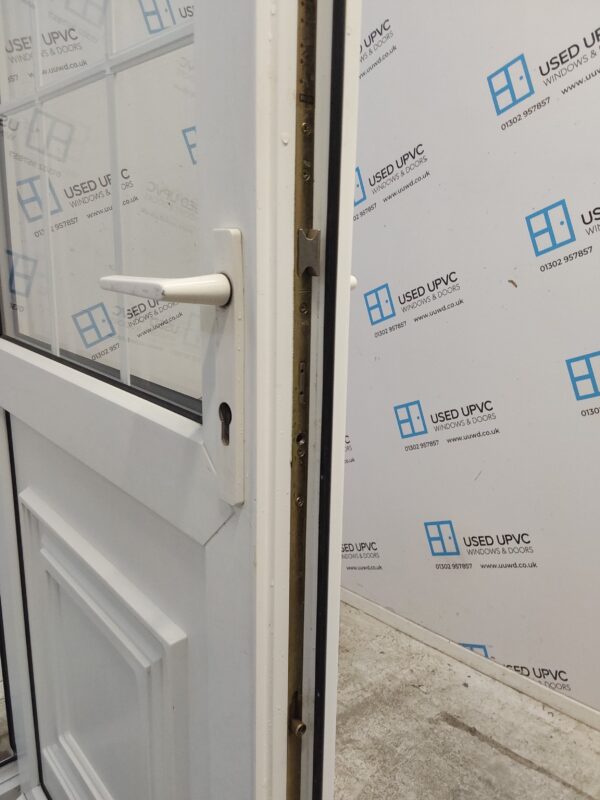 Used White Upvc Back Door 900mm x 2060mm 0041 - Image 5