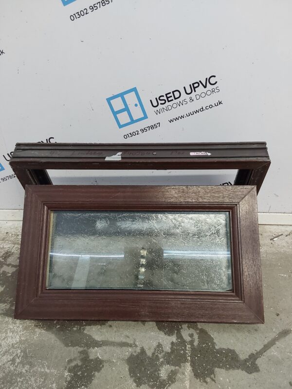 Used Woodgrain Upvc Window 620mm x 365mm W0236 - Image 3