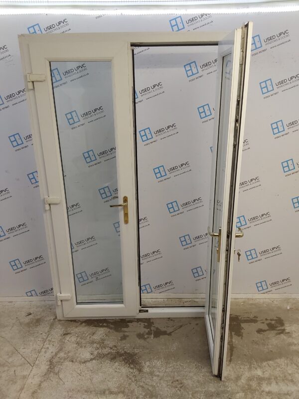 Used White Upvc French Doors 1350mm x 2150mm (reduce to 1310mm) EA5 - Image 3