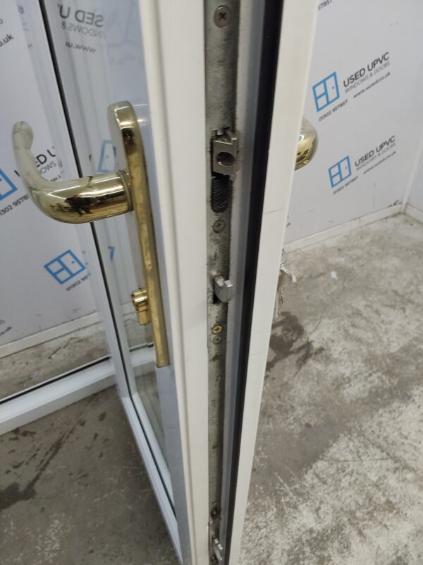 Used White Upvc French Doors 1350mm x 2150mm (reduce to 1310mm) EA5 - Image 7