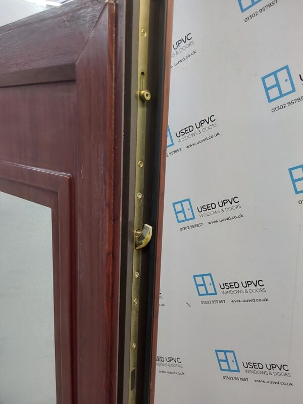 Used Rosewood Upvc Back Door 850mm x 2000mm 0775 - Image 4