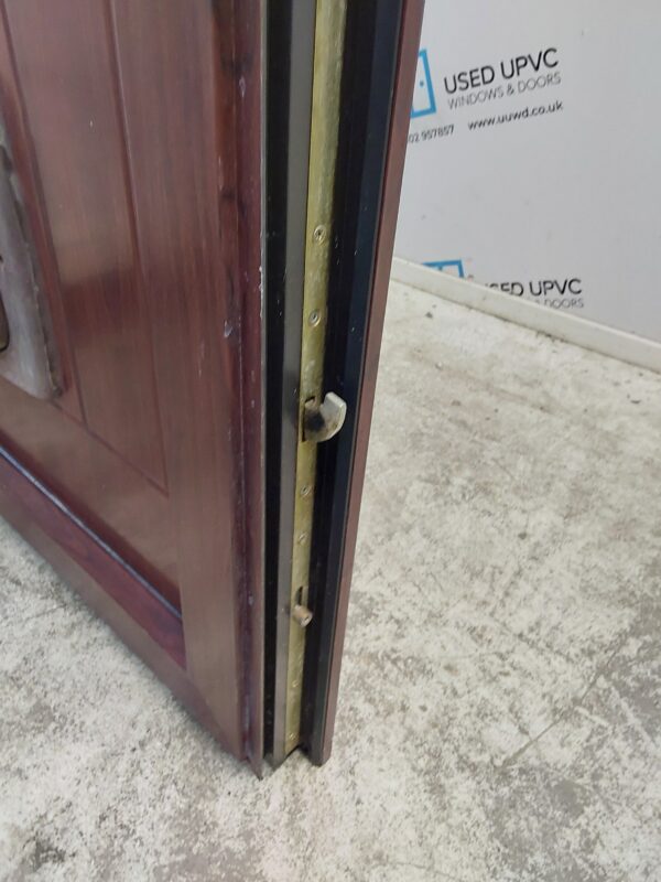 Used Rosewood Upvc Back Door 850mm x 2000mm 0775 - Image 6