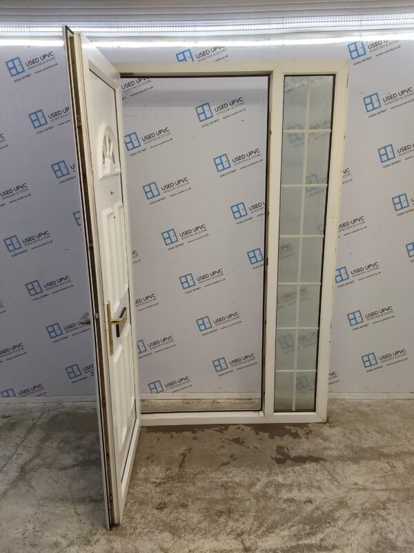 Used White Upvc Front Door And Side Panel (Outwards Opening) 1280mm x 2165mm DS010 - Image 2