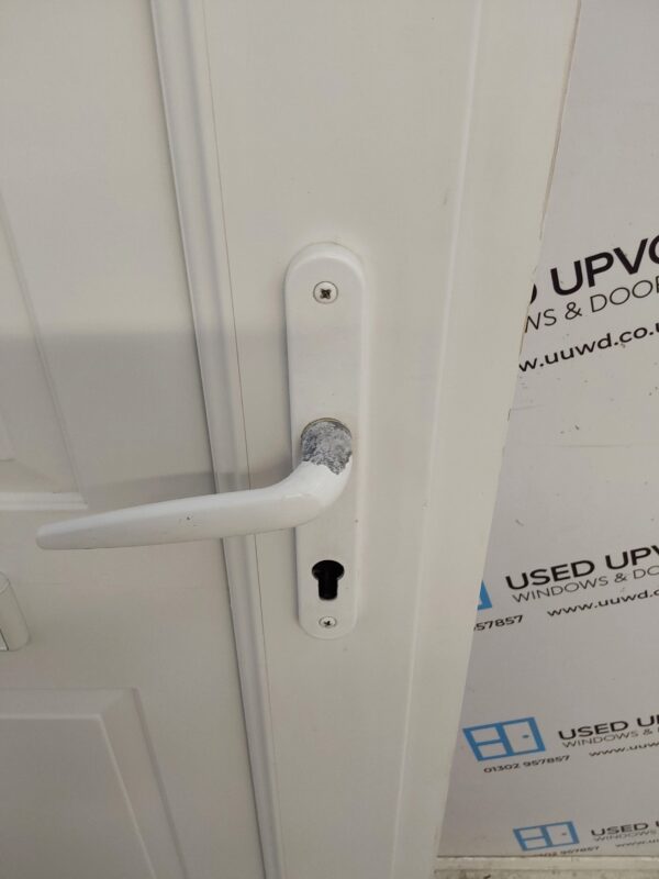Used White Upvc Front Door And Toplight 905mm x 2400mm 0037 - Image 10