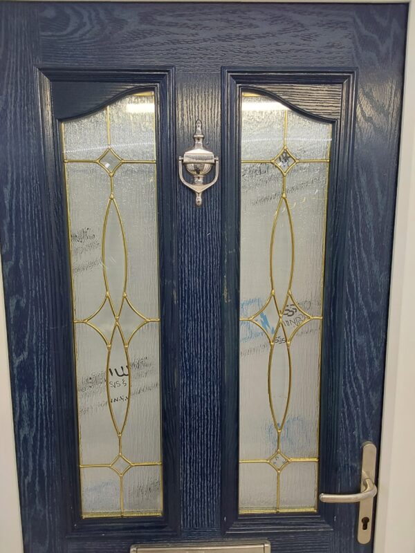 Used Dark Blue Composite Front Door 935mm x 2080mm C6074 - Image 12