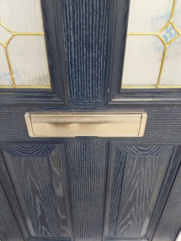 Used Dark Blue Composite Front Door 935mm x 2080mm C6074 - Image 13