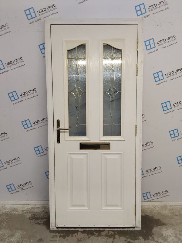 Used Dark Blue Composite Front Door 935mm x 2080mm C6074 - Image 2