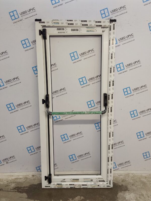 Brand New White Upvc Push Bar Unglazed Fire Escape Door 910mm x 2060mm ND69 - Image 3