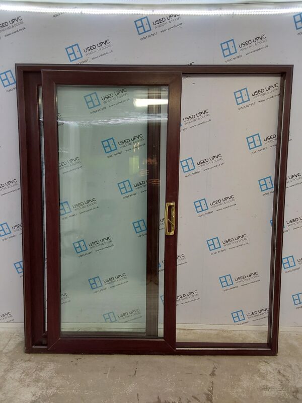 Used Rosewood Upvc French Doors 1850mm x 2040mm EA2 - Image 3