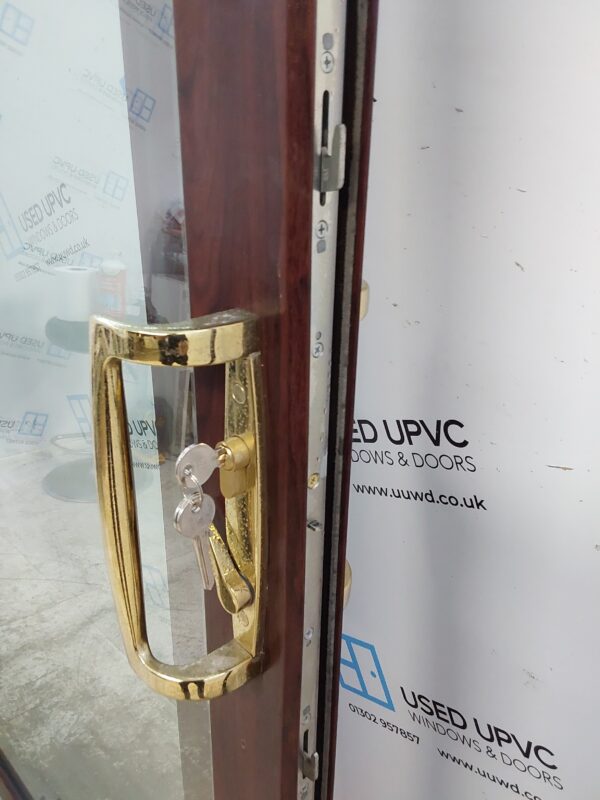 Used Rosewood Upvc French Doors 1850mm x 2040mm EA2 - Image 5