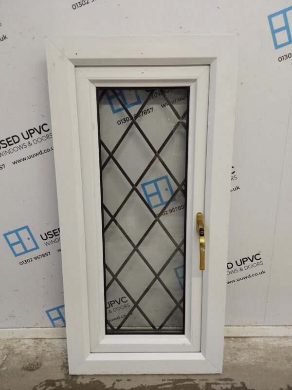 Used Rosewood Upvc Window 505mm x 1020mm C3047 - Image 2