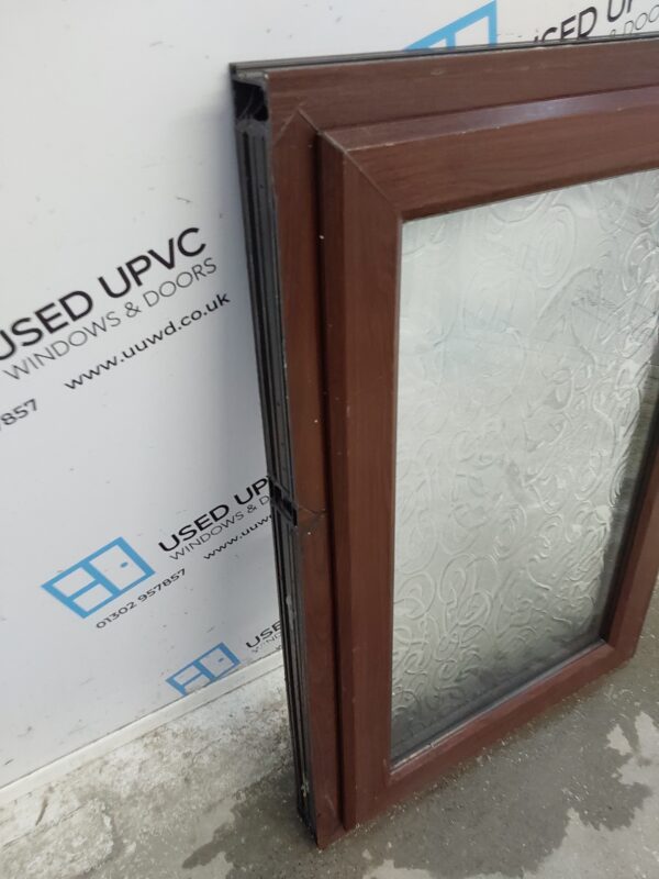 Used Rosewood Upvc Window 620mm x 935mm C3052 - Image 4