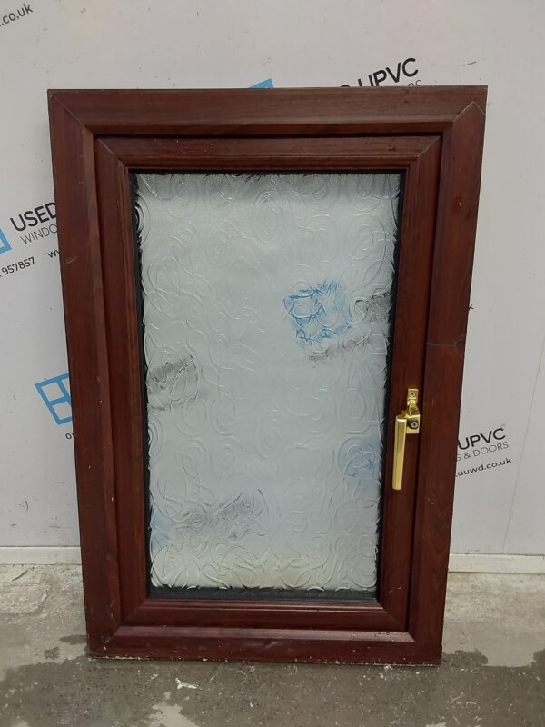 Used Rosewood Upvc Window 620mm x 935mm C3052 - Image 2