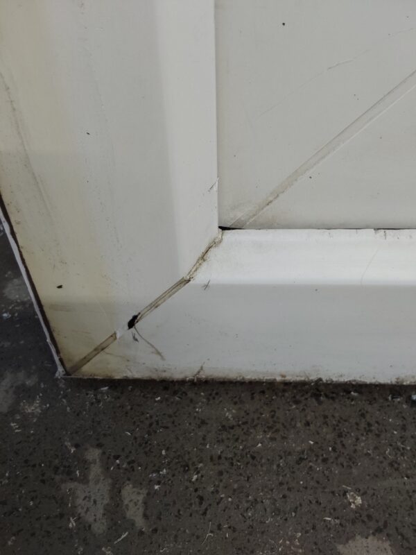 Used White Upvc Back Door 855mm x 1995mm 0823 - Image 4