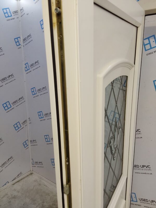 Used White Upvc Back Door 855mm x 1995mm 0823 - Image 6